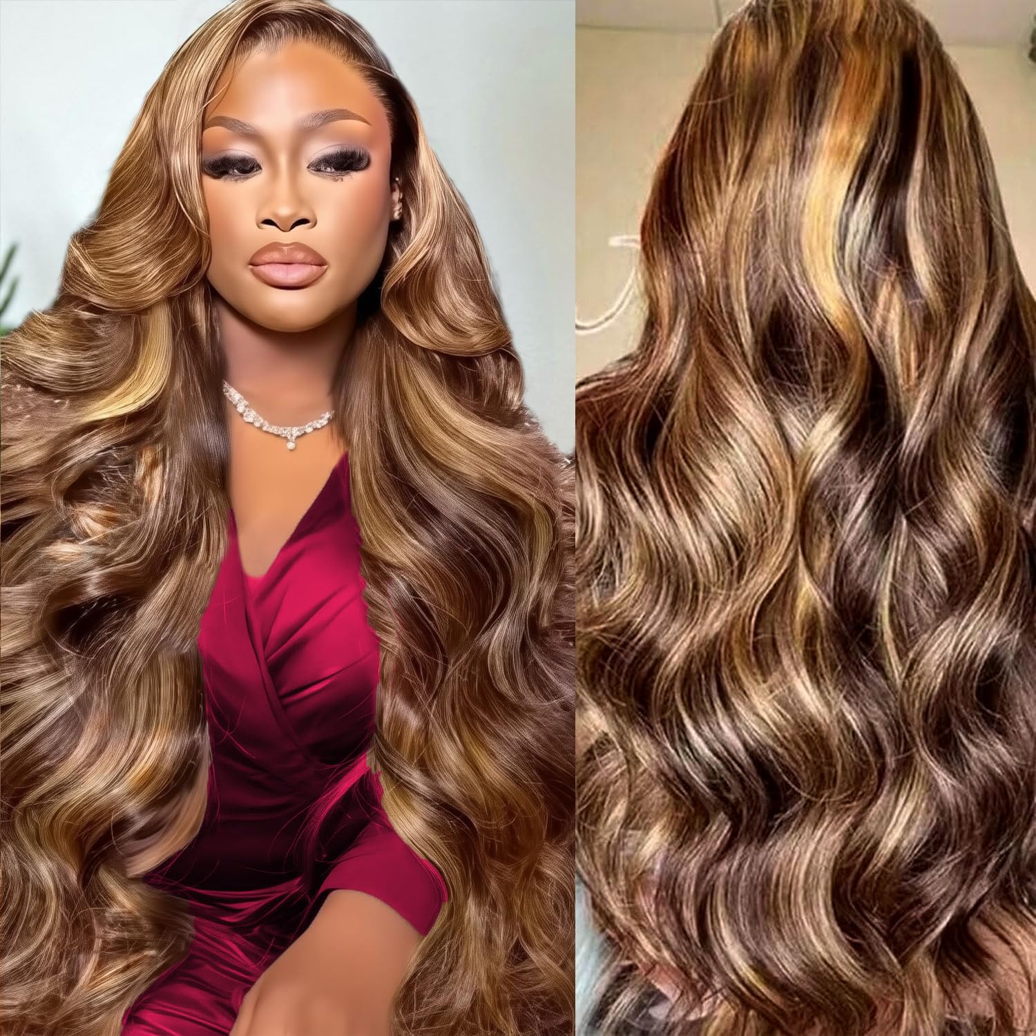 Human Hair Wigs - Parrucche Frontali in Pizzo HD Highlight