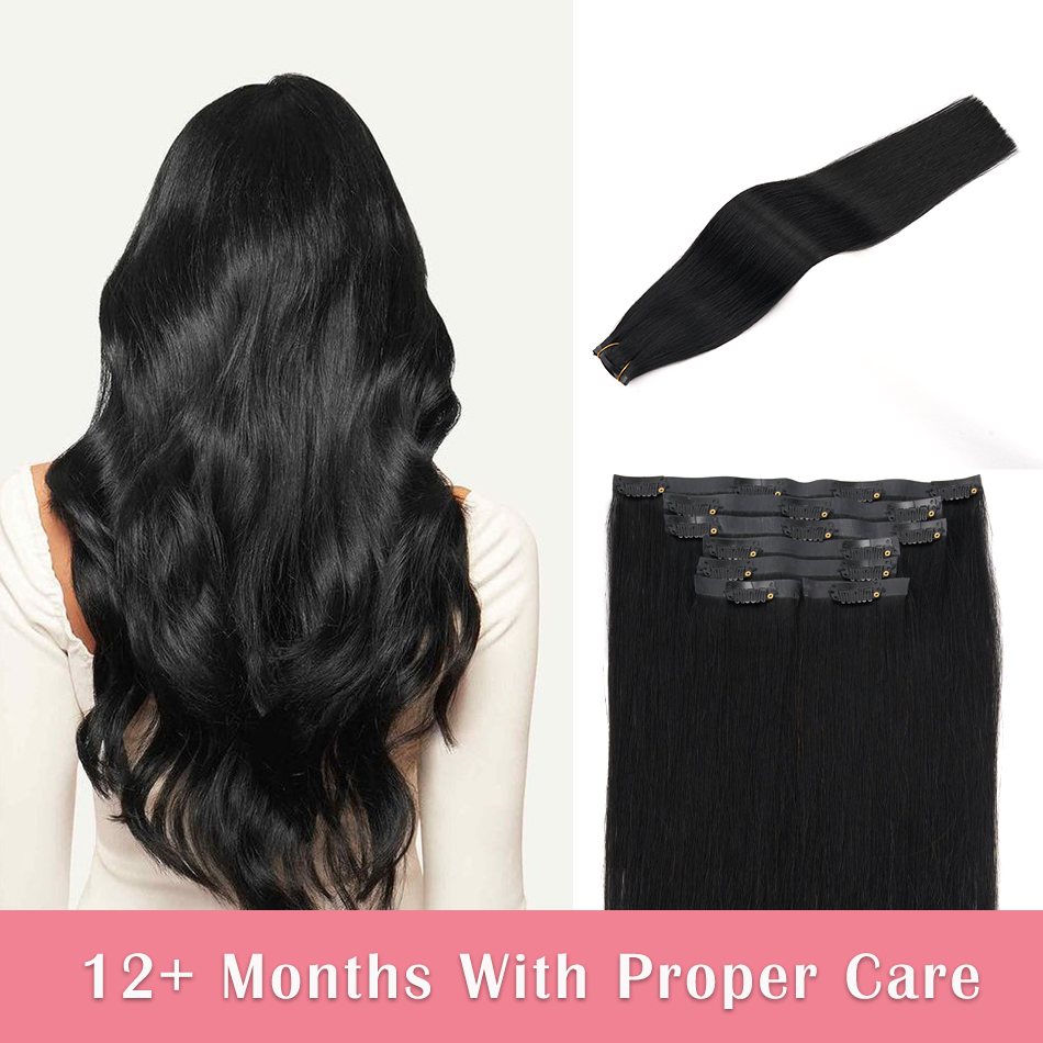 Seamless Clip In Hair Extensions Human Hair - Extensioni per capelli a clip senza