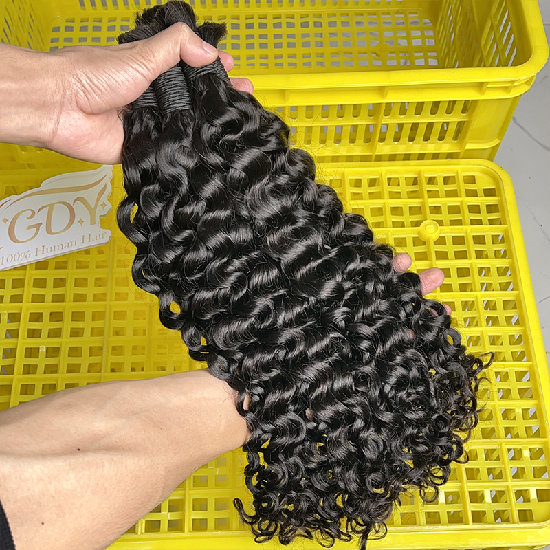 Capelli Umani 100% Grezzi per  - Water Wave Bulk Human Hair For Braiding recensione e prezzo